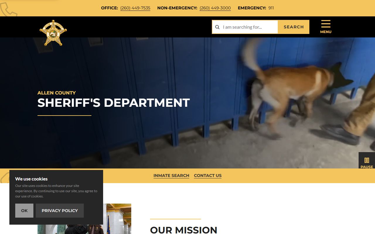 Allen County Sheriff's Office building in Scottsville Kentucky