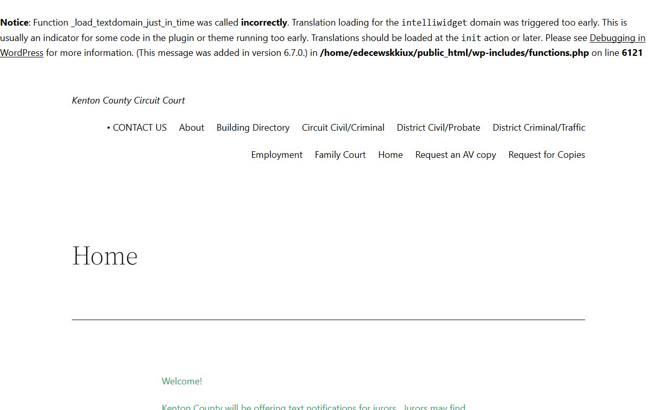 Kenton County Circuit Court Clerk office for warrant records