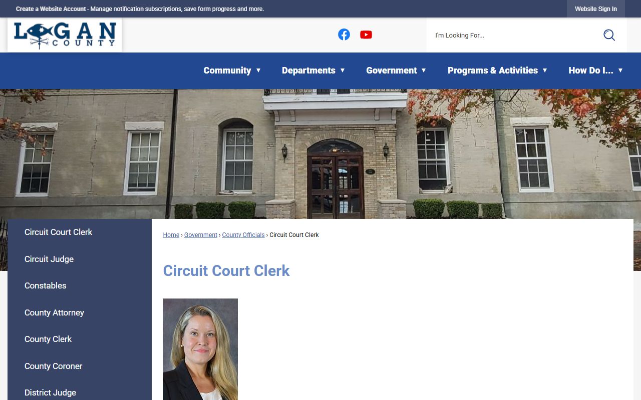 Logan County Kentucky Circuit Court Clerk warrant records